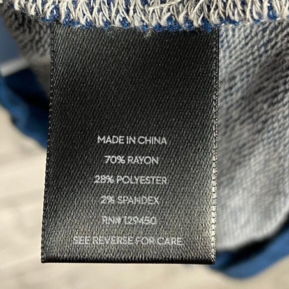 Simply Vera Vera Wang Small Blue Gray Tie Dye Sweatshirt NEW - Picture 11 of 14
